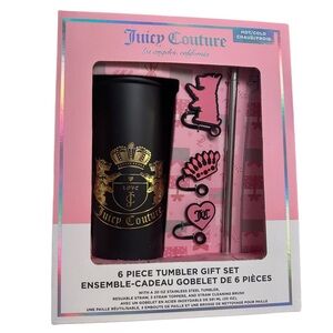 Juicy Couture Black & Gold Tumbler Gift Set